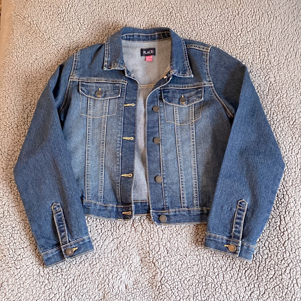 Denim jacket girls size 16